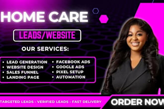 home care leads healthcare leads senior care website home care sales funnel