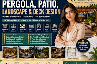 design your dream deck pergola porch patio cover gazebo with realistic rendering
