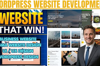 design or redesign luxury website, business wordpress website design