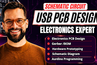 do custom pcb design schematic pcb layout for esp32 iot usb hub circuit design