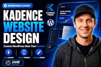 create fast kadence wordpress website with kadence theme pro and kadence block
