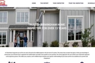 design squarespace home inspector website property surveyor building inspection