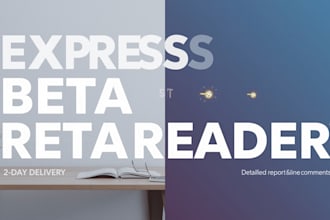 be your professional express beta reader