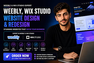 build weebly wix studio wix website design redesign wix store