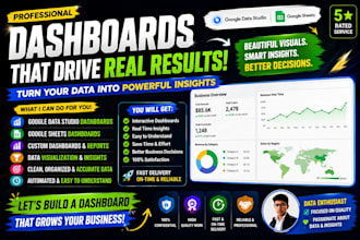 build professional google data studio dashboards and sheets dashboards