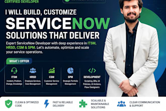 customize servicenow itsm, hrsd, csm and spm modules