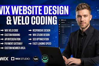 build a custom wix velo web app with database, login and automation