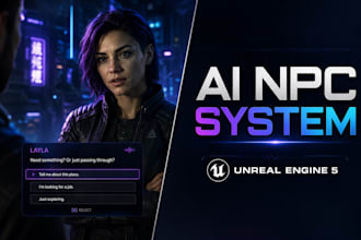 build ai npc dialogue and interaction systems in unreal engine 5