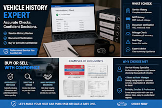 review and validate the service history of your car