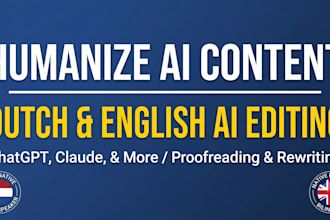 humanize ai content and rewrite your dutch or english text