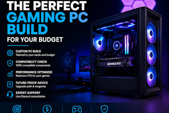 create the perfect gaming PC build for your budget and needs