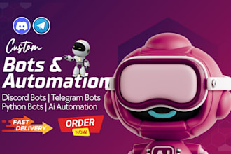 build python bot telegram bot discord bot web scraping ai automation