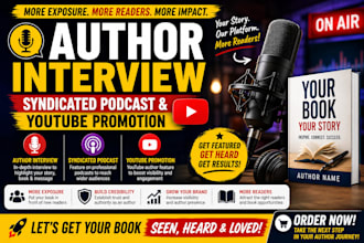 do interview author syndicated podcast youtube author