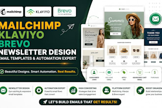 mailchimp klaviyo brevo newsletter design email templates automation expert