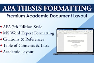 format your thesis dissertation or journal in apa style