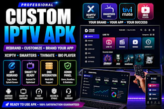 customize and rebrand xciptv smarters tivimate apk for android smart tv