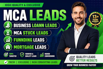 generate business mca aged leads funding leads business loan leads mortgage lead