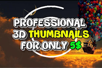 design a premium 3d thumbnail
