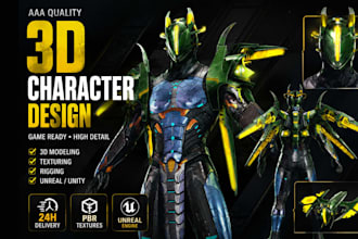 game ready 3d character modeling for unity and unreal