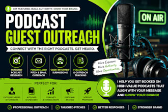 do podcast guest outreach for founders and personal brands