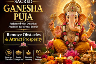 perform a sacred ganesha puja to remove obstacles and invite prosperity