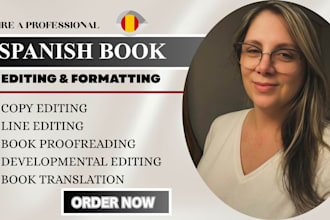 edit and proofread your spanish book and spanish book translation