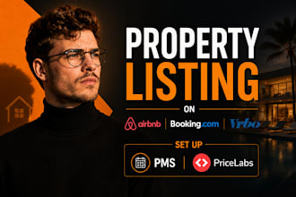 do property listing on airbnb , booking com, vrbo,  viator, pms, pricelab