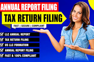 file annual report for USA llc and tax return