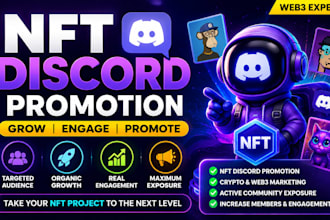 do nft discord promotion crypto marketing and web3 community