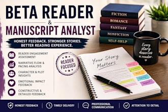 analyze your manuscript for reader engagement and narrative flow