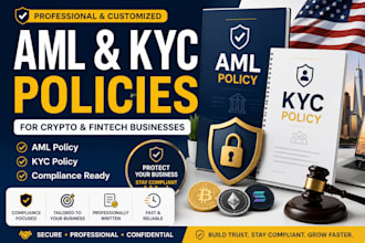 create aml and kyc policies for your crypto or fintech business
