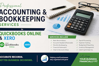 do quickbooks online, bookkeeping and xero accounting