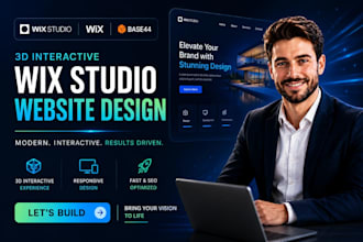 create 3d interactive wix studio website redsign wix base44 wix code wix blog