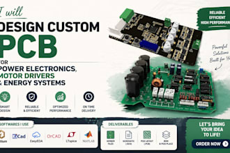 design custom pcb for power electronics, motor drivers, and energy systems