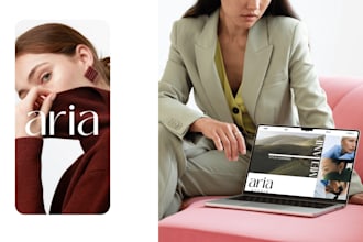 create a fashion brand identity and aesthetic presentation