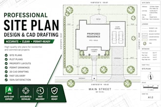 create professional, accurate, and permit ready site plans using autocad
