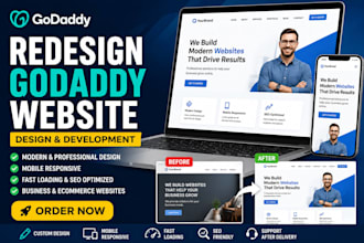 redesign godaddy website design godaddy website development godaddy