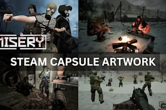 design steam capsule banner steam capsule art game poster steam artwork steam