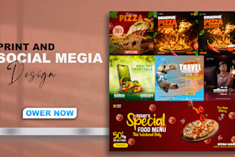 be your expert graphic designer for print and social media design