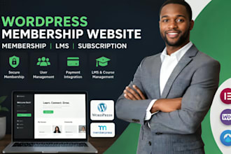 build wordpress membership lms memberpress subscription website design