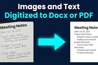 transcribe and convert your image based text to digital documents