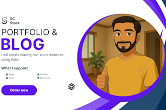 build a blazing fast blog or portfolio using astro