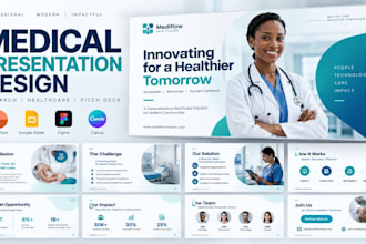 design medical research healthcare presentation and powerpoint slides