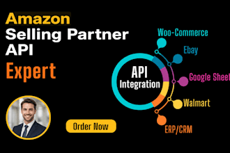 integrate supplier api on shopify store, ebay api, amazon sp api, etsy api, php