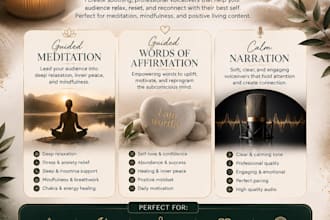 create quality youtube meditation , affirmation guided videos