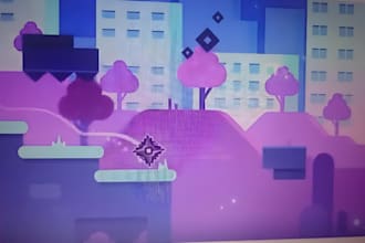 decorate geometry dash layout and lyrics for your metal, rock punk goth rap song