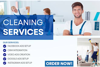 cleaning leads generation, cleaning facebook ads, cleaning google ads, video ads