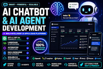 build ai chatbot, ai agent and custom llm saas app