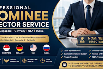 provide a nominee director service in ireland, singapore, germany, USA, russia