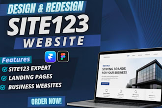 do professional site123 website design or redesign site123 business website